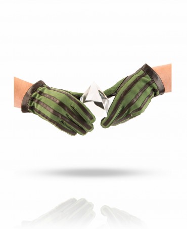 Перчатки Мужские 100_PAT/BR.GREEN//11